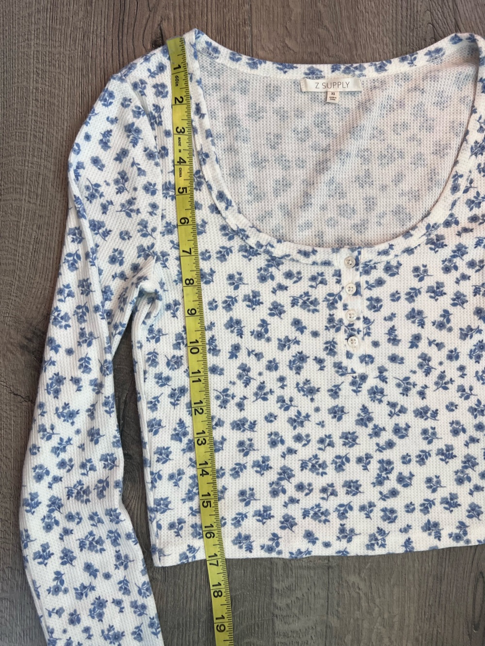 Z Supply Sit Back Ditzy PJ Top - XS - Picture 4 of 8